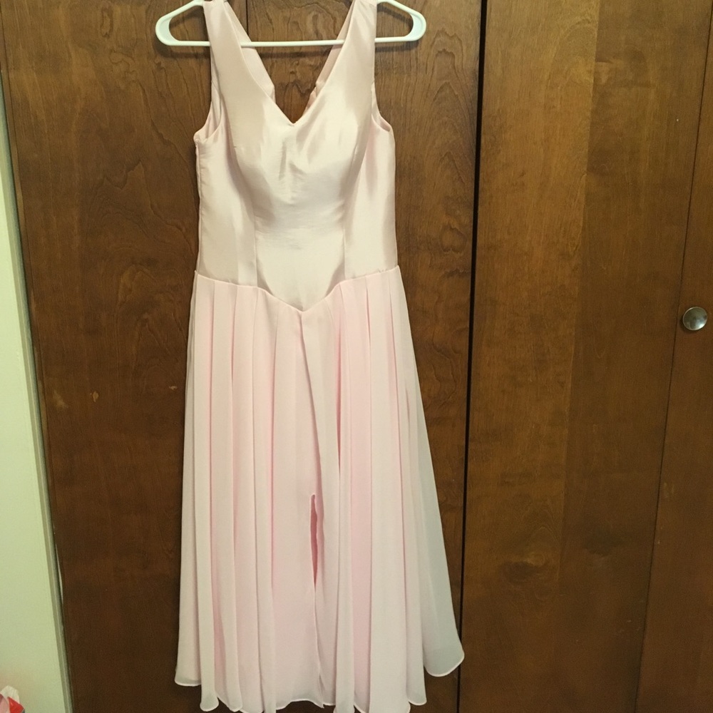 NWOT ballerina pink crisscross back cocktail dress